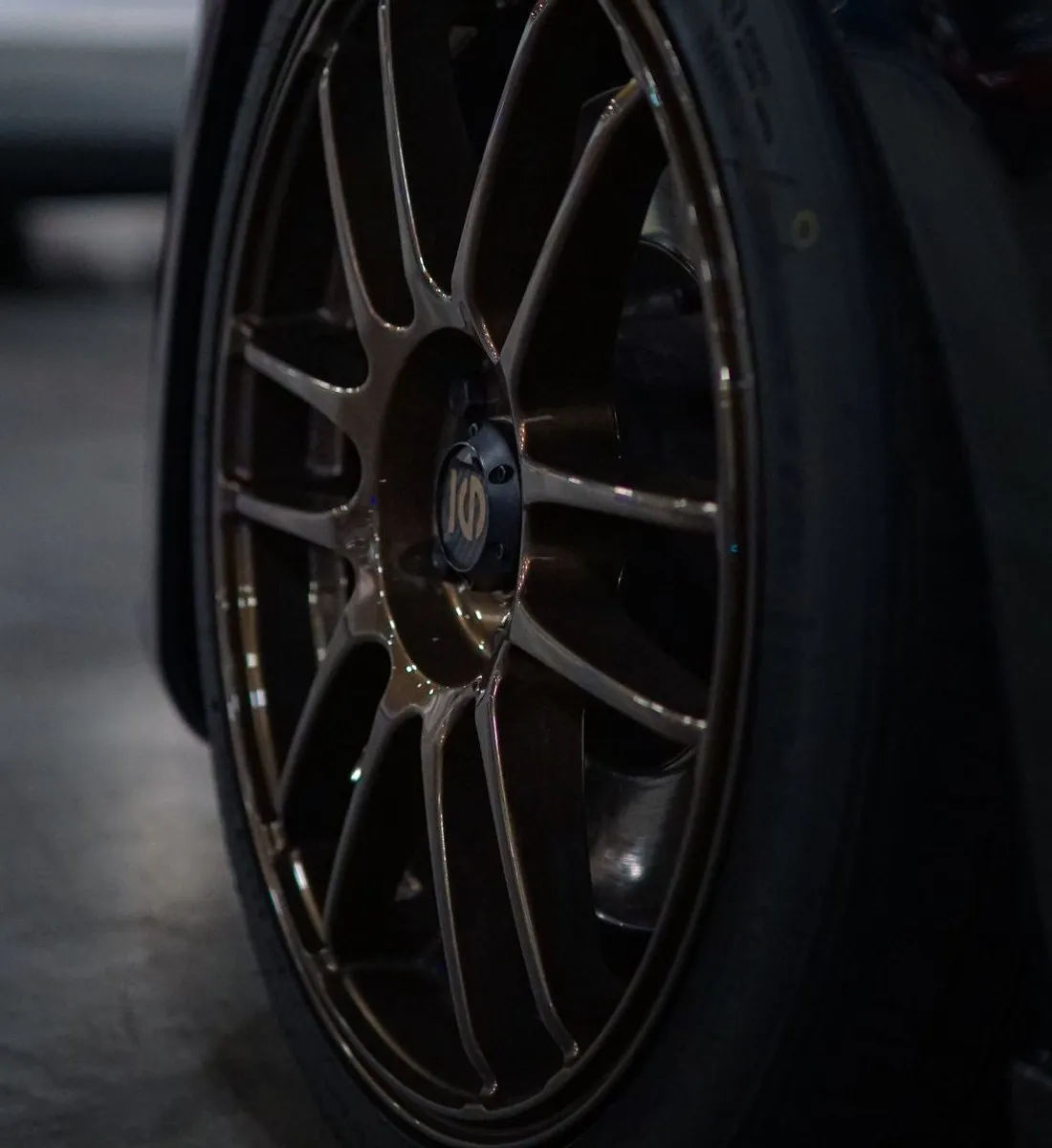 Tyre tread close-up